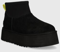 UGG velúr hócipő Classic Mini Dipper - fekete Női 41