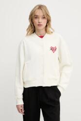 KARL LAGERFELD pamut melegítőfelső - bézs XS - answear - 59 990 Ft