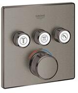 GROHE Grohtherm SmartControl termosztátos vezérlő 3 fogyasztóra, szögletes Brushed Hard Graphite (GR-29126AL0)