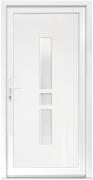 Bastion Usa intrare PVC Gisela, 5 camere izolare, 980x2000 mm, deschidere stanga privit din interior, alb