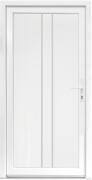 Bastion Usa intrare PVC Olivia, 5 camere izolare, 980x2000 mm, deschidere dreapta privit din interior, alb