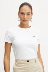Karl Lagerfeld pamut póló - fehér L - answear - 20 590 Ft