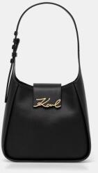 Karl Lagerfeld bőr táska K/SIGNATURE - fekete Univerzális méret - answear - 79 990 Ft