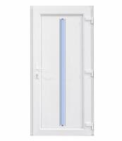 Bastion Usa intrare PVC Eli, 5 camere izolare, 980x2000 mm, deschidere dreapta privit din interior, alb