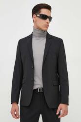 Karl Lagerfeld gyapjú kabát fekete - fekete 56