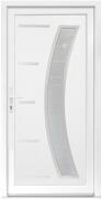 Bastion Usa intrare PVC Galia, 5 camere izolare, 980x2000 mm, deschidere stanga privit din interior, alb