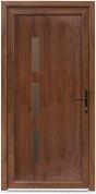Bastion Usa intrare PVC Ileana, 5 camere izolare, 980x2000 mm, deschidere dreapta privit din interior, nuc