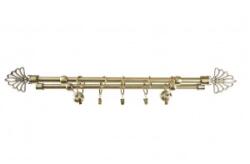 Sn Deco Group Galerie dubla metalica Evantai 16mm, bronz antic, 160 cm, prindere tavan - KIT COMPLET Suport draperie