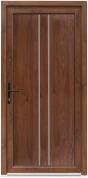 Bastion Usa intrare PVC Olivia, 5 camere izolare, 980x2000 mm, deschidere stanga privit din interior, nuc