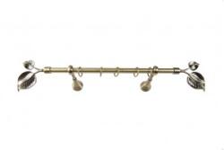 Sn Deco Group Galerie metalica Frunza 19mm, bronz antic, 300 cm, KIT COMPLET Suport draperie