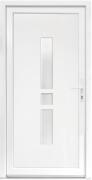 Bastion Usa intrare PVC Gisela, 5 camere izolare, 980x2000 mm, deschidere dreapta privit din interior, alb
