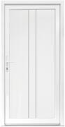 Bastion Usa intrare PVC Olivia, 5 camere izolare, 980x2000 mm, deschidere stanga privit din interior, alb