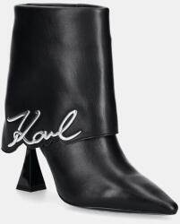 Karl Lagerfeld bokacsizma DEBUT II fekete, női, tűsarkú, KL32044A - fekete Női 36