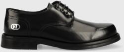 Karl Lagerfeld bőr félcipő KRAFTMAN fekete, férfi, KL11423 - fekete Férfi 41