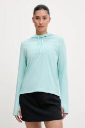 Columbia sportos pulóver Sun Trek türkiz, sima, kapucnis, 2145261 - türkiz M