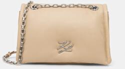 Karl Lagerfeld bőr táska - bézs Univerzális méret - answear - 82 440 Ft