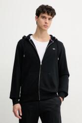 Gant felső fekete, férfi, sima, kapucnis - fekete M - answear - 59 990 Ft