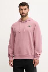 The North Face pamut melegítőfelső Flowe Dome rózsaszín, nyomott mintás, kapucnis, NF0A8EGZHCS1 - rózsaszín M