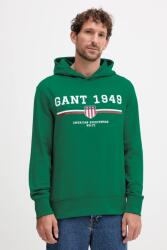 Gant felső zöld, nyomott mintás, kapucnis, 2067042 - zöld S