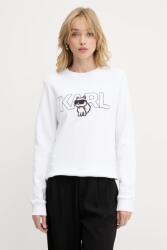 KARL LAGERFELD pamut melegítőfelső - fehér M - answear - 44 690 Ft