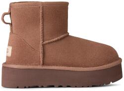Ugg gyerek hócipő velúrból CLASSIC MINI PLATFORM fekete, 1143700K - barna 36