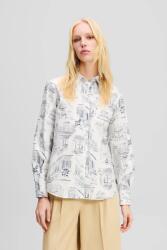 KARL LAGERFELD pamut ing női, galléros, fehér, relaxed, A2W11023 - fehér 36