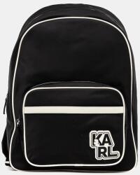 KARL LAGERFELD hátizsák fekete, férfi, nagy, sima, ASM30010 - fekete Univerzális méret