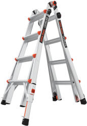 Little Giant Ladder Телескопична алуминиева стълба Little Giant Leveler M17, 4x4 стъпала (16517EN-801)
