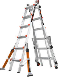 Little Giant Ladder Телескопична алуминиева стълба Little Giant Conquest 2.0 PRO M26, с обезопасителни релси, 4x6 стъпала (16336EN-018)
