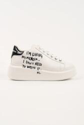 KARL LAGERFELD bőr sportcipő ANAKAPRI - fehér Női 39 - answear - 67 990 Ft