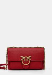 Pinko bőr táska - piros Univerzális méret - answear - 77 990 Ft