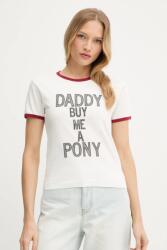 Pinko pamut póló REIMAGINE by Patrick Mcdowell - fehér S