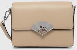 Karl Lagerfeld bőr táska - bézs Univerzális méret - answear - 85 990 Ft