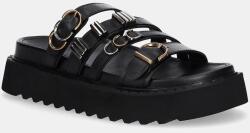 Pinko bőr papucs Kate fekete, női, platformos, SD0291 P001 Z99 - fekete Női 36