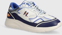 Karl Lagerfeld bőr sportcipő SERGER sötétkék, KL53620 - sötétkék Férfi 42