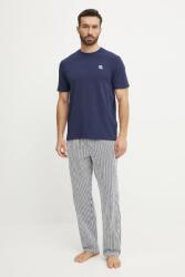 Karl Lagerfeld pizsama sötétkék, férfi, mintás, A2M45006 - sötétkék S