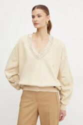 PINKO pamut melegítőfelső bézs, női, nyomott mintás, 104458 A297 - bézs S