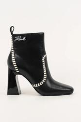 Karl Lagerfeld bőr csizma ASTRA NOVA fekete, magassarkú, KL33142 - fekete Női 37