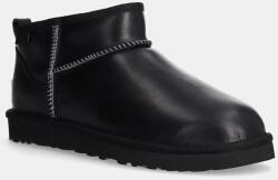Ugg bőr hótaposó Classic Ultra Mini Lthr Regen fekete, 1158191-BLK - fekete Férfi 44