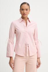 PINKO pamut ing női, galléros, rózsaszín, regular, 104842 A2FH - rózsaszín 38