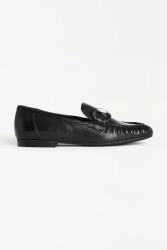 Karl Lagerfeld bőr balerina cipő ELEIA fekete, KL41123 - fekete Női 41
