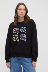 KARL LAGERFELD pamut melegítőfelső - fekete S - answear - 57 990 Ft