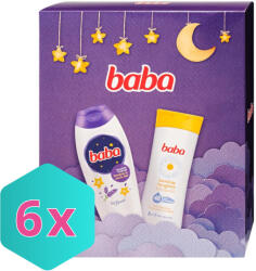 Baba ajándékcsomag, Baba Jóéjtpuszi tusfürdő 400ml + Baba kamillás nyugtató testápoló 400ml KARTON - 6 db (K8720182834973)
