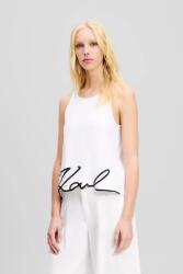 Karl Lagerfeld pamut top - fehér XS - answear - 26 990 Ft