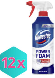 Domestos Power Foam WC és fürdőszoba tisztító hab Artic Fresh 435 ml KARTON - 12 db (K8720182796400)