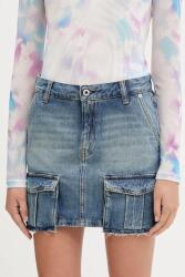 Karl Lagerfeld Jeans farmer szoknya mini, egyenes, A3W12008 - kék M