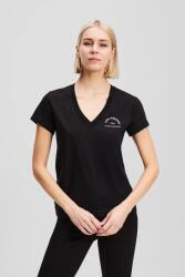 Karl Lagerfeld pamut póló - fekete XS - answear - 20 590 Ft