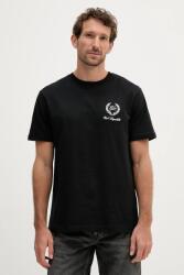 Karl Lagerfeld pamut póló - fekete M - answear - 22 490 Ft