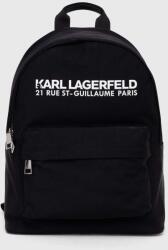KARL LAGERFELD hátizsák fekete, női, nagy, sima - fekete Univerzális méret