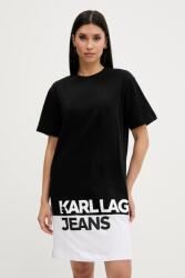 Karl Lagerfeld Jeans pamut ruha - fekete XS - answear - 27 690 Ft